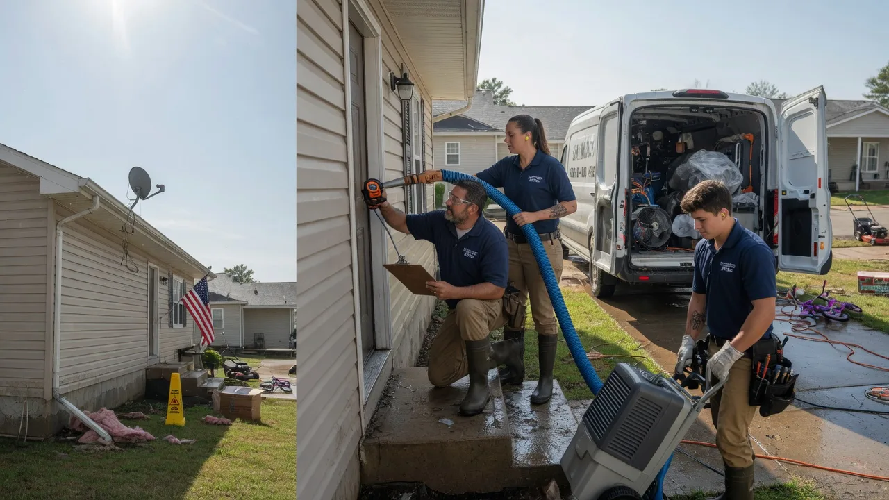 Ceiling Water Damage Restoration in Pleasant Plains, IL near me